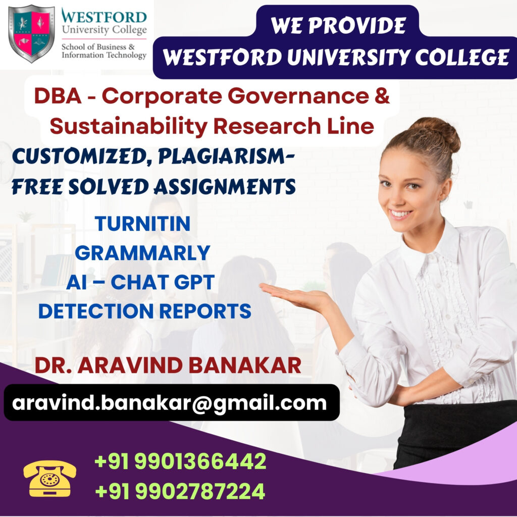 Westford University College DBA - Production Management 4000 to 5000 Words Customized Assignments