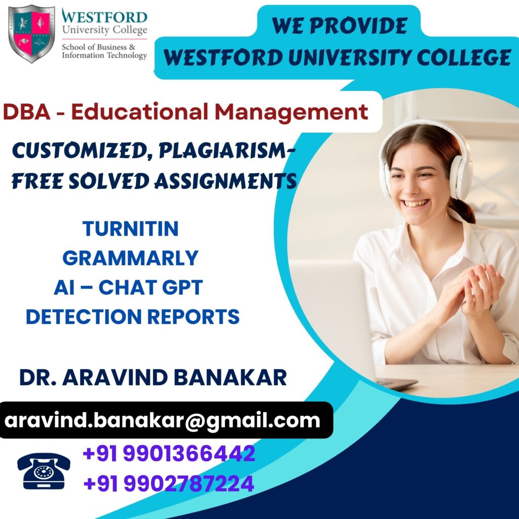 Westford University College DBA - Risk Management 4000 to 5000 Words Customized Assignments