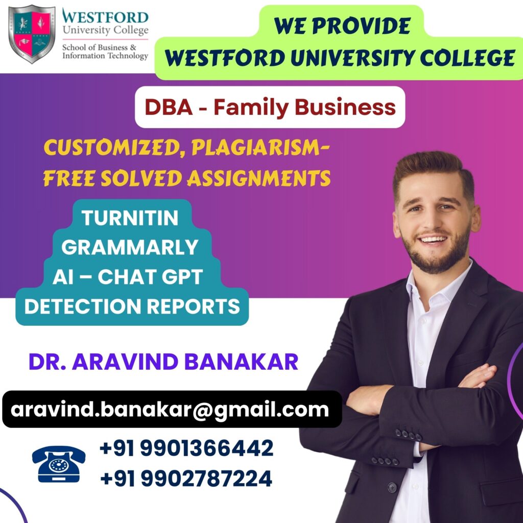 Westford University College DBA - Strategic Management 4000 to 5000 Words Customized Assignments