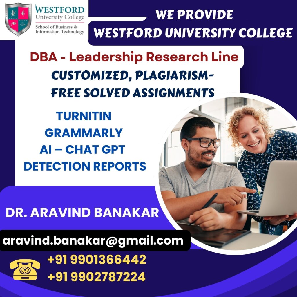 Final Project Writing Services for Westford MBA & BBA Programs