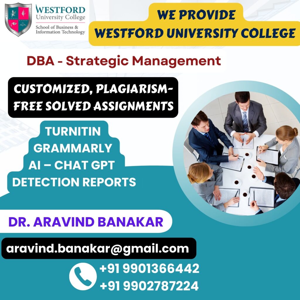 HND Westford University Solved Assignments – 4000–5000 Words Format
