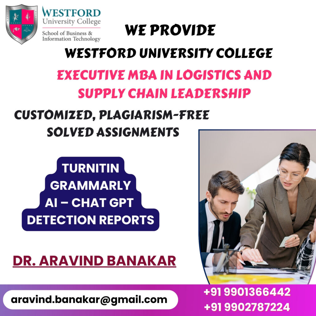 Operations Management MBA Assignment – Westford 4K Words