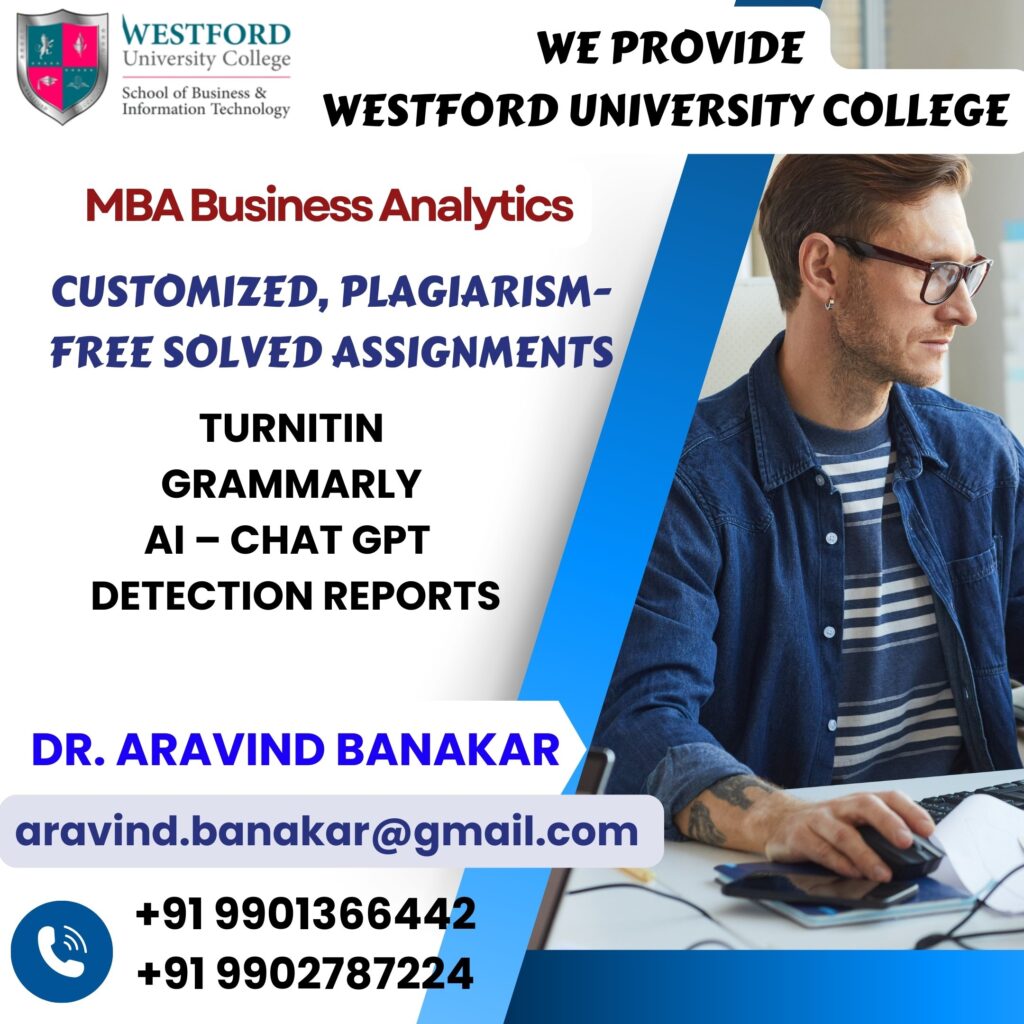 Westford University College MBA Financial Services Management 4K-5K Words Assignments