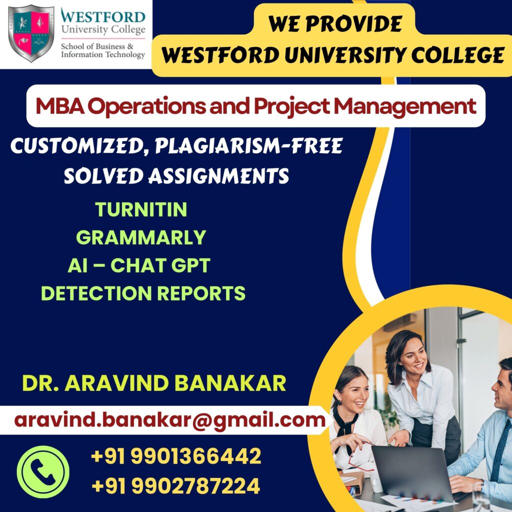 Westford University College Customized Solved Assignments to Abu Dhabi Students