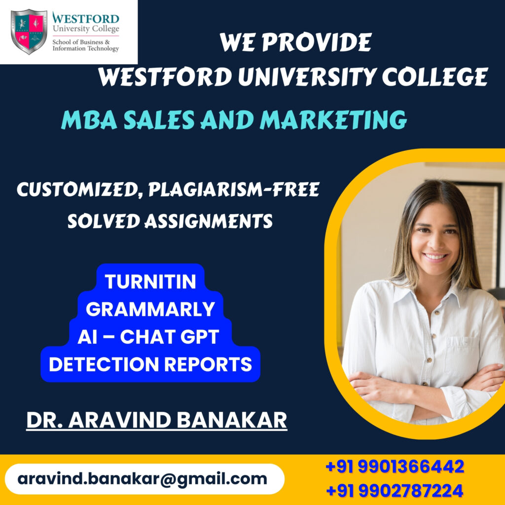 Westford University College Customized Solved Assignments to Bahrain Students