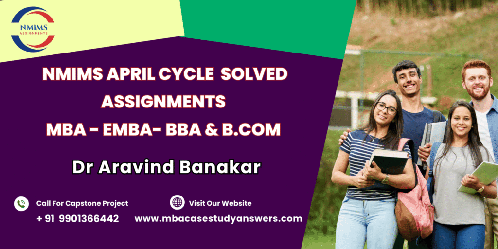 April session NMIMS MBA Service Operations Management Solved Assignment
