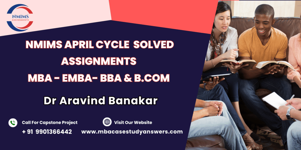 April session NMIMS MBA Quantitative Methods - I Solved Assignment