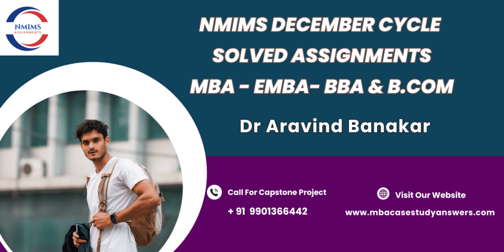 December session NMIMS MBA Financial Accounting Solved Assignment