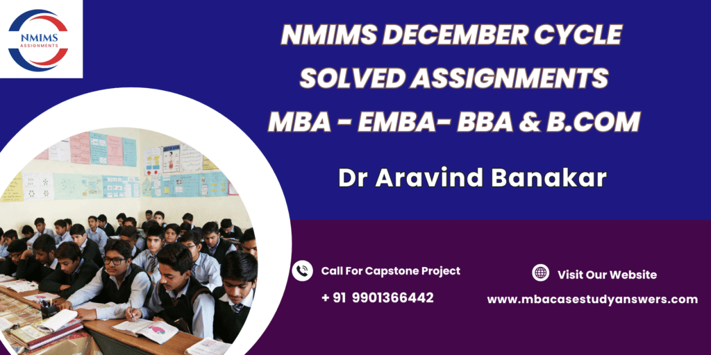 December session NMIMS MBA Sales Management Solved Assignment