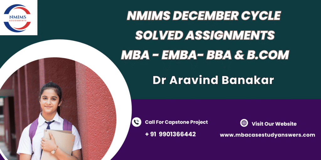 December session NMIMS MBA Service Operations Management Solved Assignment