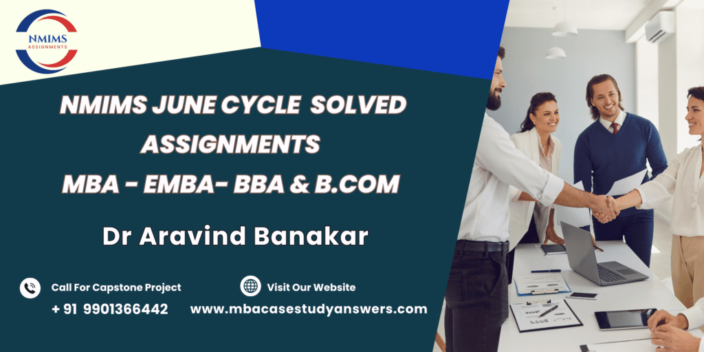 June session NMIMS MBA Quantitative Methods - I Solved Assignment?