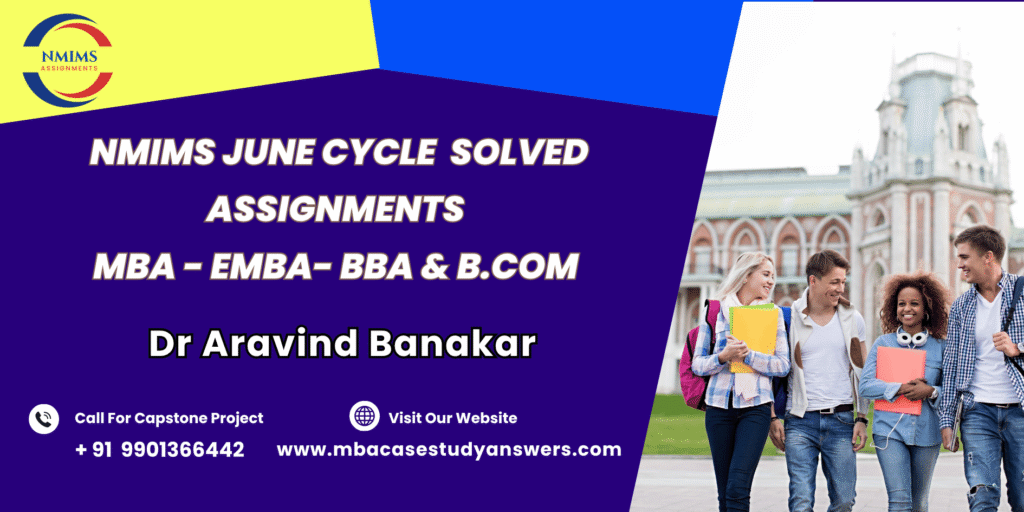 June session NMIMS MBA Quantitative Methods: Concepts & Applications Solved Assignment?