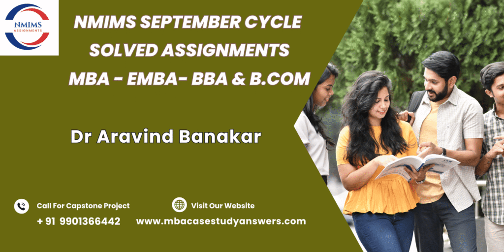 September session session MBA NMIMS Financial Accounting Solved Assignment