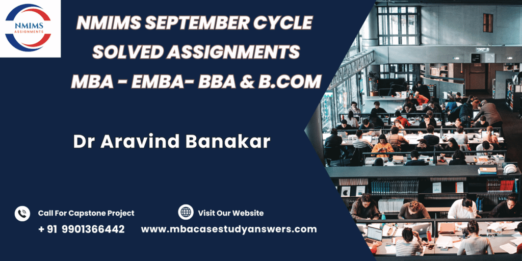 September session MBA NMIMS Organizational Behaviour Solved Assignment