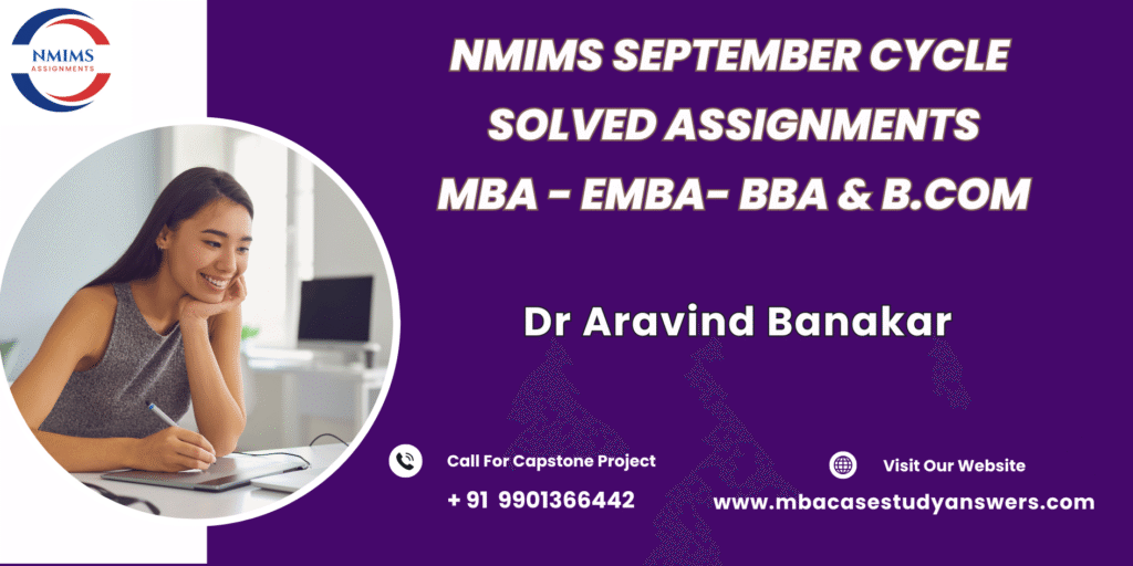 September session MBA NMIMS Project Management Solved Assignment