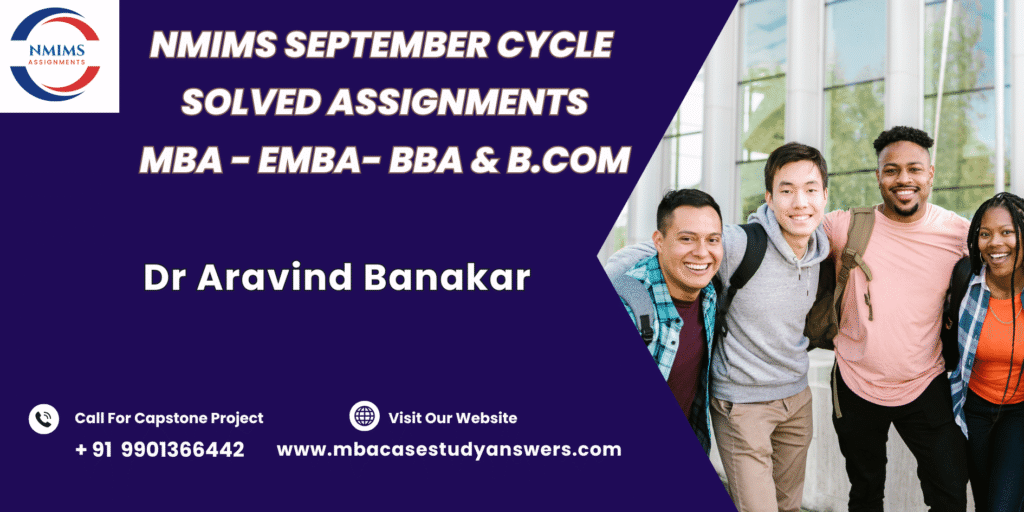 September session MBA NMIMS Security Analysis and Portfolio Management I and II Solved Assignment