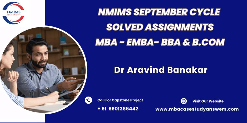 September session MBA NMIMS Service Operations Management Solved Assignment