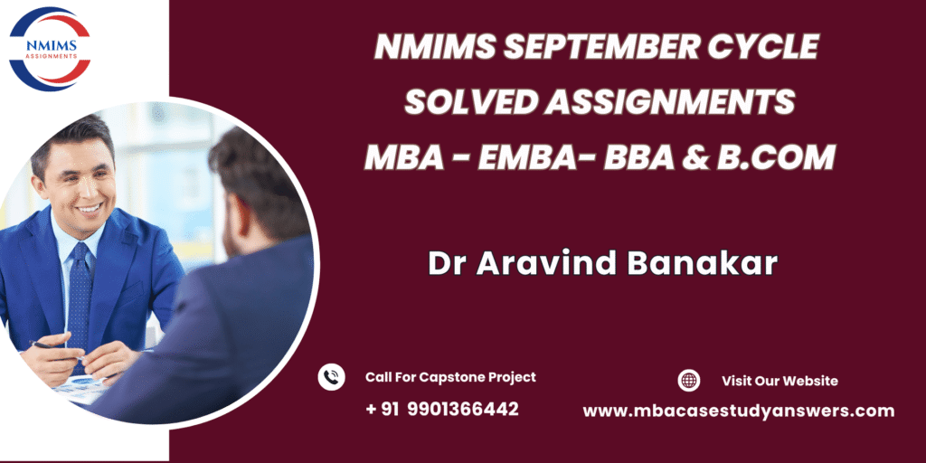 September session MBA NMIMS Financial Reporting and Analysis Solved Assignment