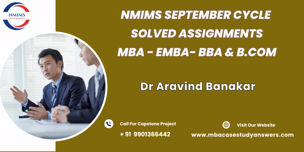 September session MBA NMIMS Total Quality Management Solved Assignment