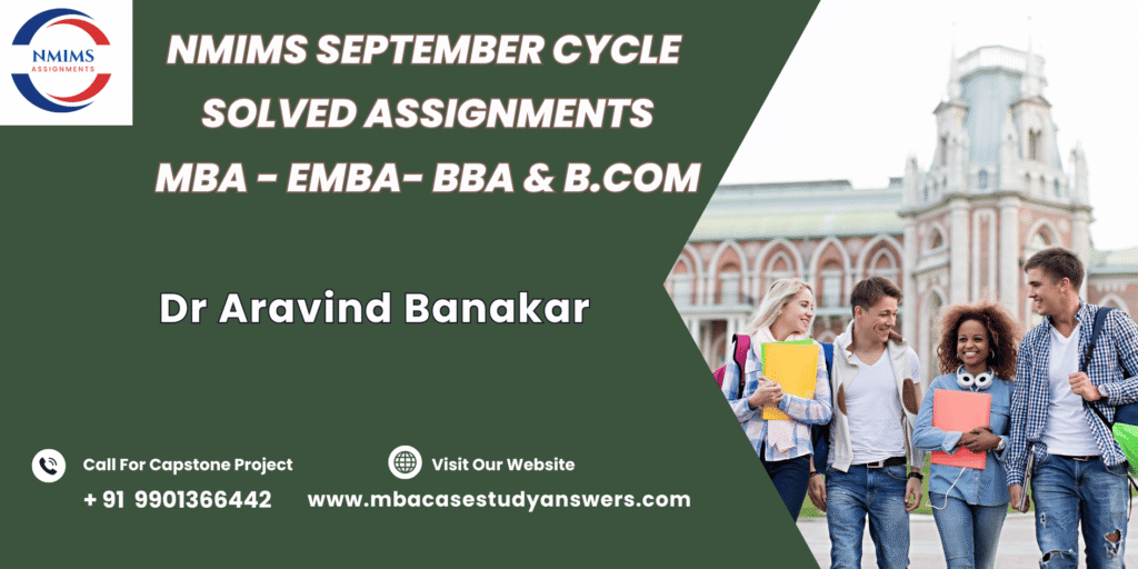 September session MBA NMIMS Digital Marketing Solved Assignment