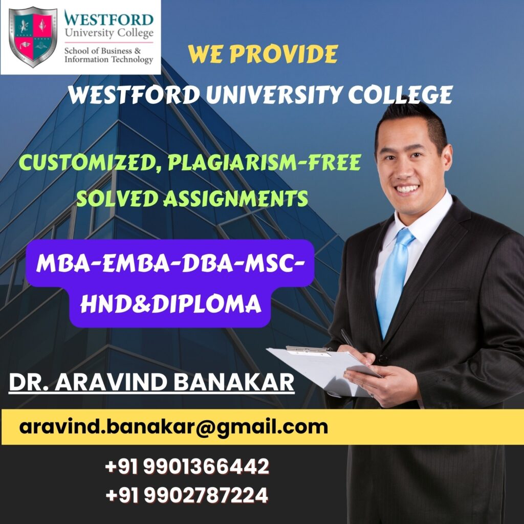 Westford University College Customized Solved Assignments to Tunisia Students