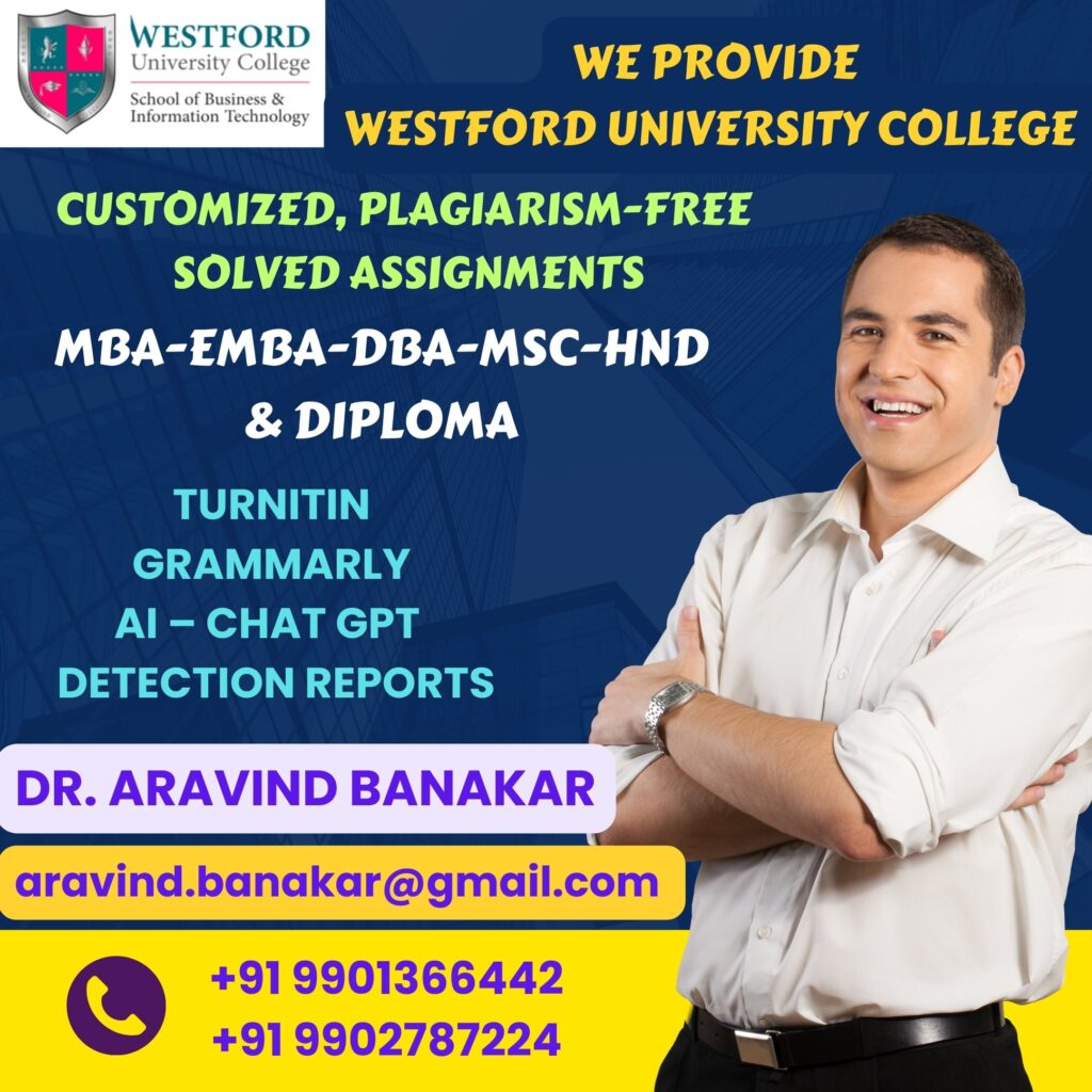 Consumer Behavior Assignment – Westford MBA UCAM