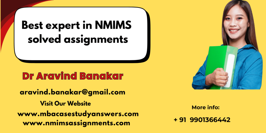 April 2026 NMIMS MBA Solved Assignments – Score High with Expert Help