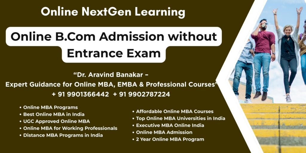Government recognized online degree courses India – Professional Admission Support by Dr. Aravind Banakar