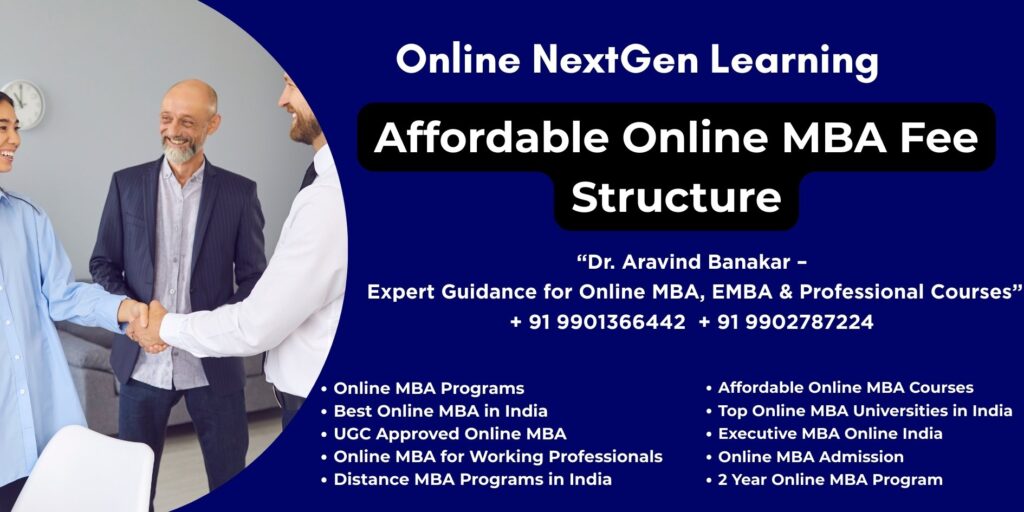 Government recognized online MBA India – Professional Admission Support by Dr. Aravind Banakar