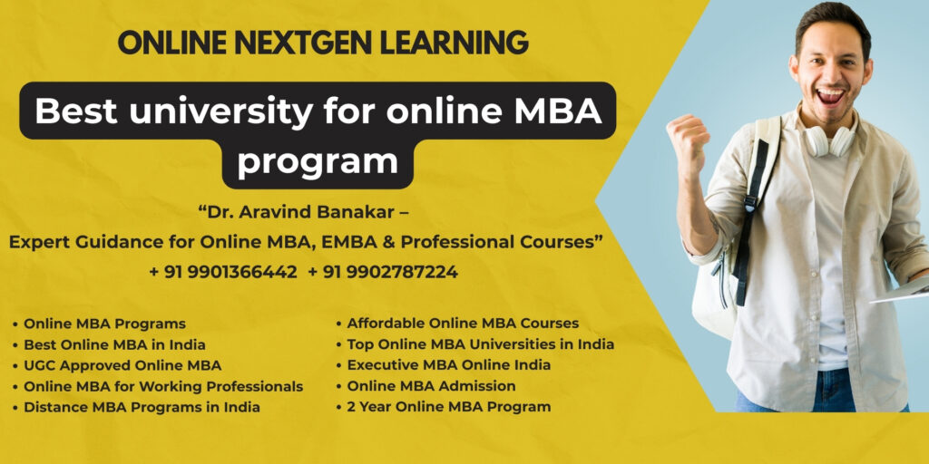 Looking for Distance & Online MBA UGC Recognized at Durgapur