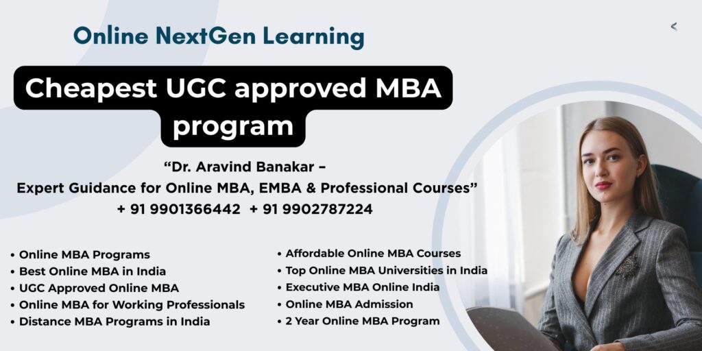 Looking for Distance & Online MBA UGC Recognized at Jamshedpur