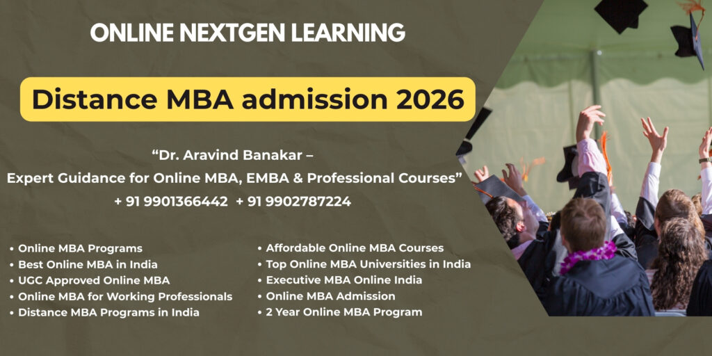 Looking for Distance & Online MBA UGC Recognized at Kolkata