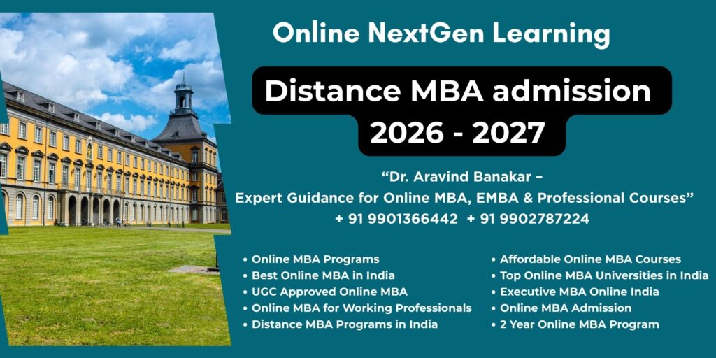 Looking for Distance & Online MBA UGC Recognized at Kolhapur