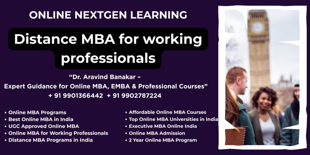 Looking for Distance & Online MBA UGC Recognized at Mumbai