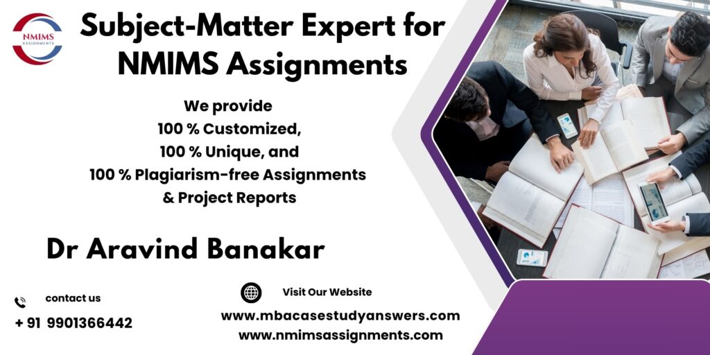 NMIMS Solved Assignment Help in Bharuch by Harsha Morey +91 9901366442