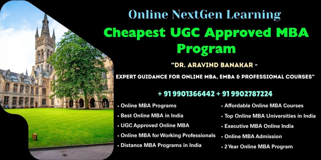Looking for Online MBA with UGC Approval