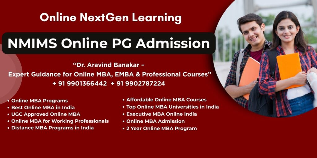 Online MBA from NMIMS in Siliguri - 9901366442