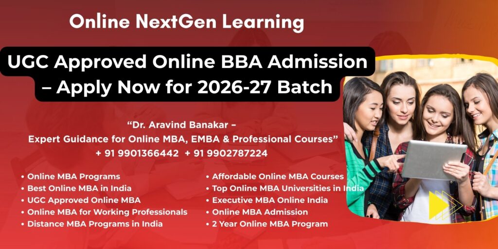 UGC Approved Online MBA in Bengaluru (Bangalore)
