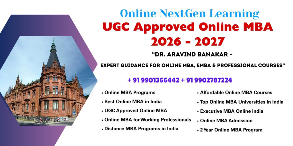 University Approved Distance & Online MBA, Executive MBA, BBA, B.Com at MUMBAI