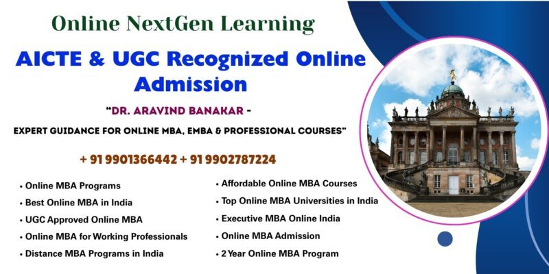 AICTE & UGC Recognized Online Admission Looking for Online MBA Degree
