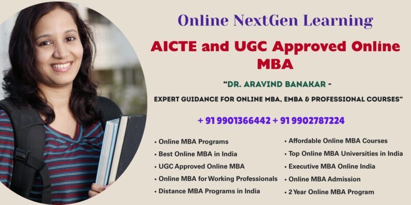 AICTE and UGC Approved Online MBA Looking for Online MBA Distance Education