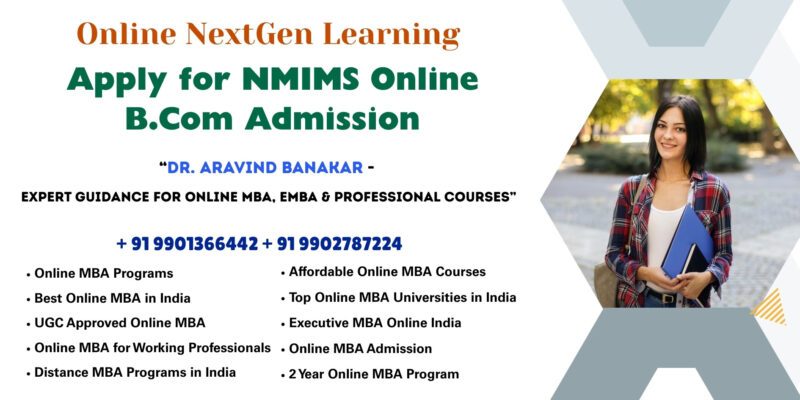 Apply for NMIMS Online B.Com Admission UGC Approved Online MBA in Haveri