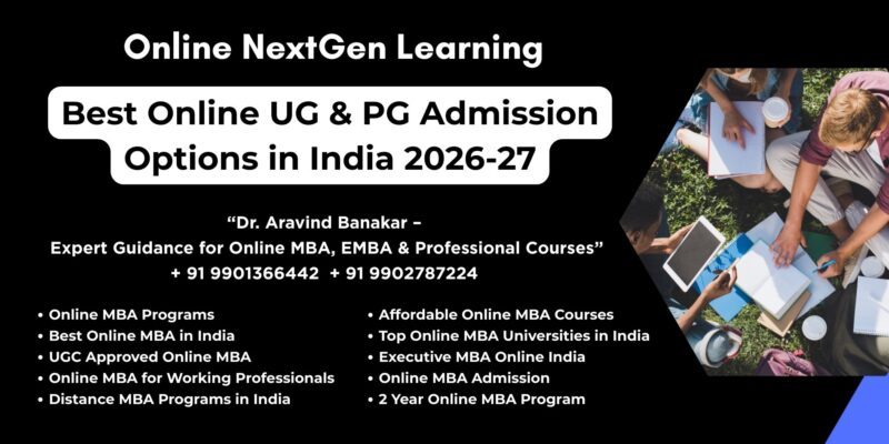 Best Online UG & PG Admission Options in India 2026-27 Looking for Distance & Online MBA UGC Recognized at Cuttack