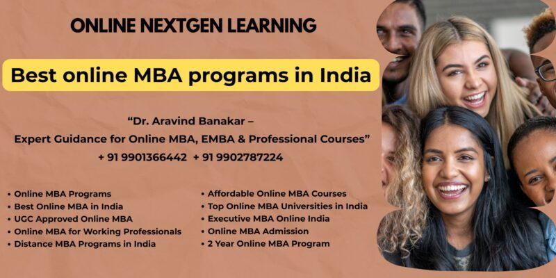 Best online MBA programs in India Looking for Distance & Online MBA UGC Recognized at Chennai