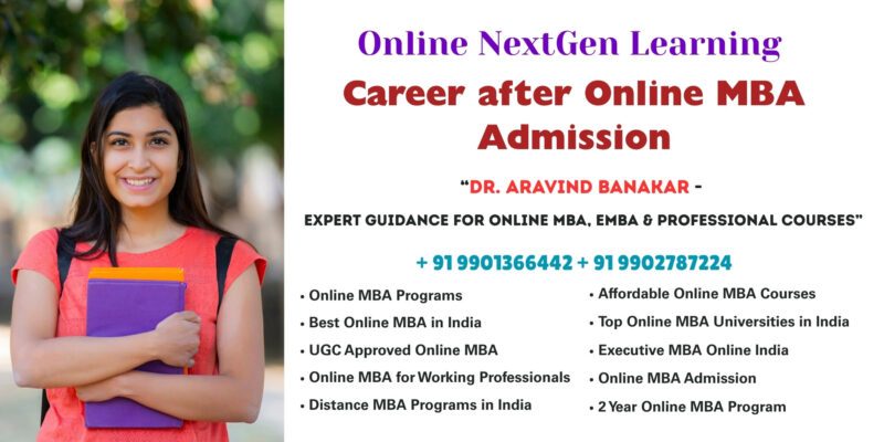 Career after Online MBA Admission Looking for Online MBA with EMI Option