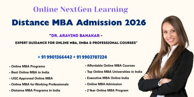 Distance MBA Admission 2026 UGC Approved Online MBA in Rajkot