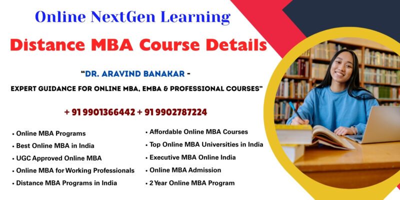 Distance MBA Course Details NMIMS – The Best Online B.Com College – Professional Admission Support by Dr. Aravind Banakar