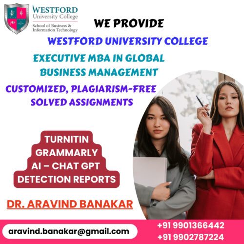MBA Westford University Solved Assignments – 4000–5000 Words Format