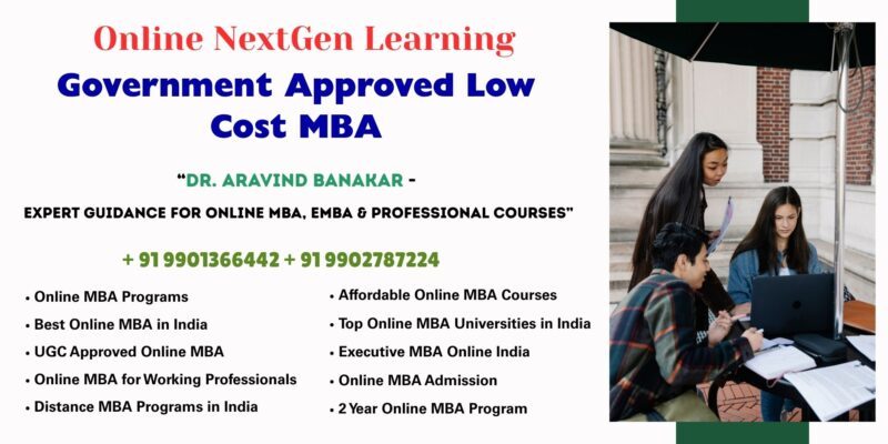 Government Approved Low Cost MBA UGC Approved Online MBA in Uttara Kannada (Karwar)