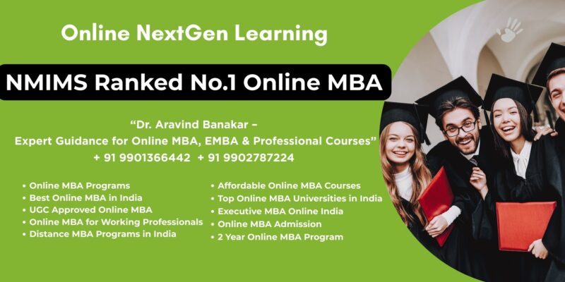NMIMS Ranked No.1 Online MBA Looking for Distance MBA without entrance exam